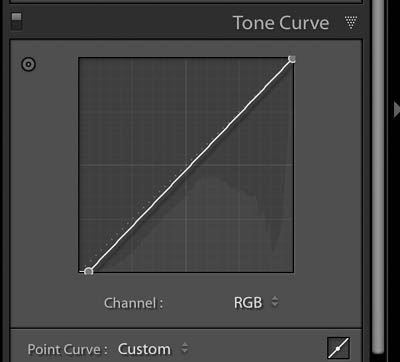 LIghtroom CC tone curve adjustment